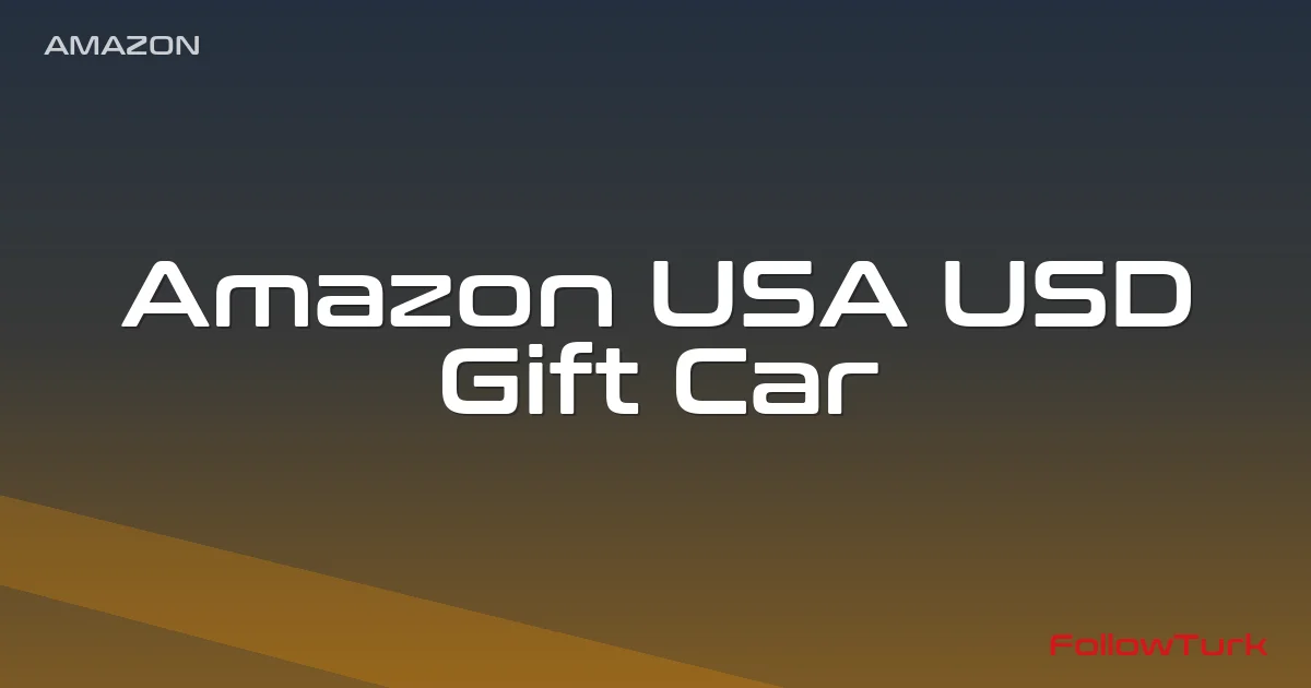 FollowTurk – Amazon USA, Amazon USD Gift Card — Amazon Gift Card — Digital Marketplace