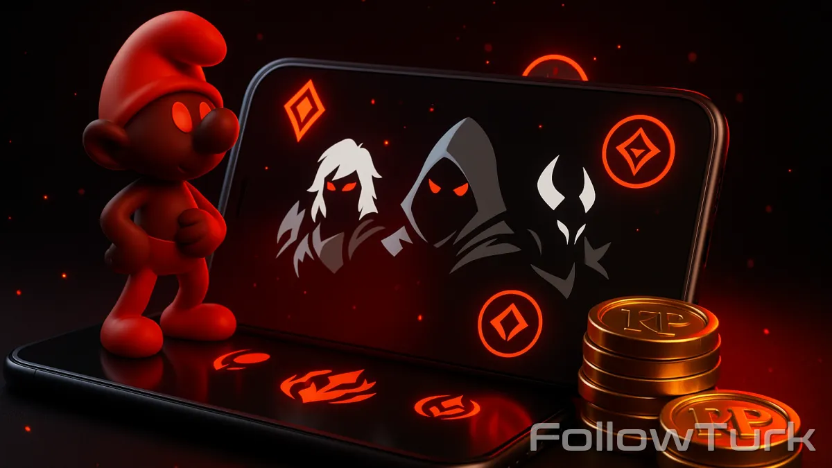 FollowTurk professional illustration showing las smurf account, buy Legend smurf las, Legend las account for sale, latin america south Legend smurf, cheap las Legend smurf, unranked las league account, is buying a Legend smurf safe - Legend Smurf Account services — premium digital product, instant delivery