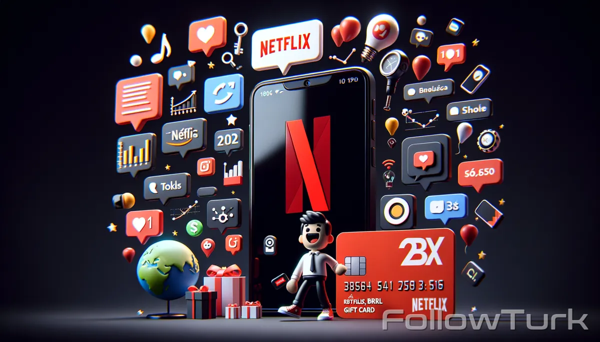 FollowTurk – Netflix Brazil, BRL Gift Card — Netflix — Digital Marketplace