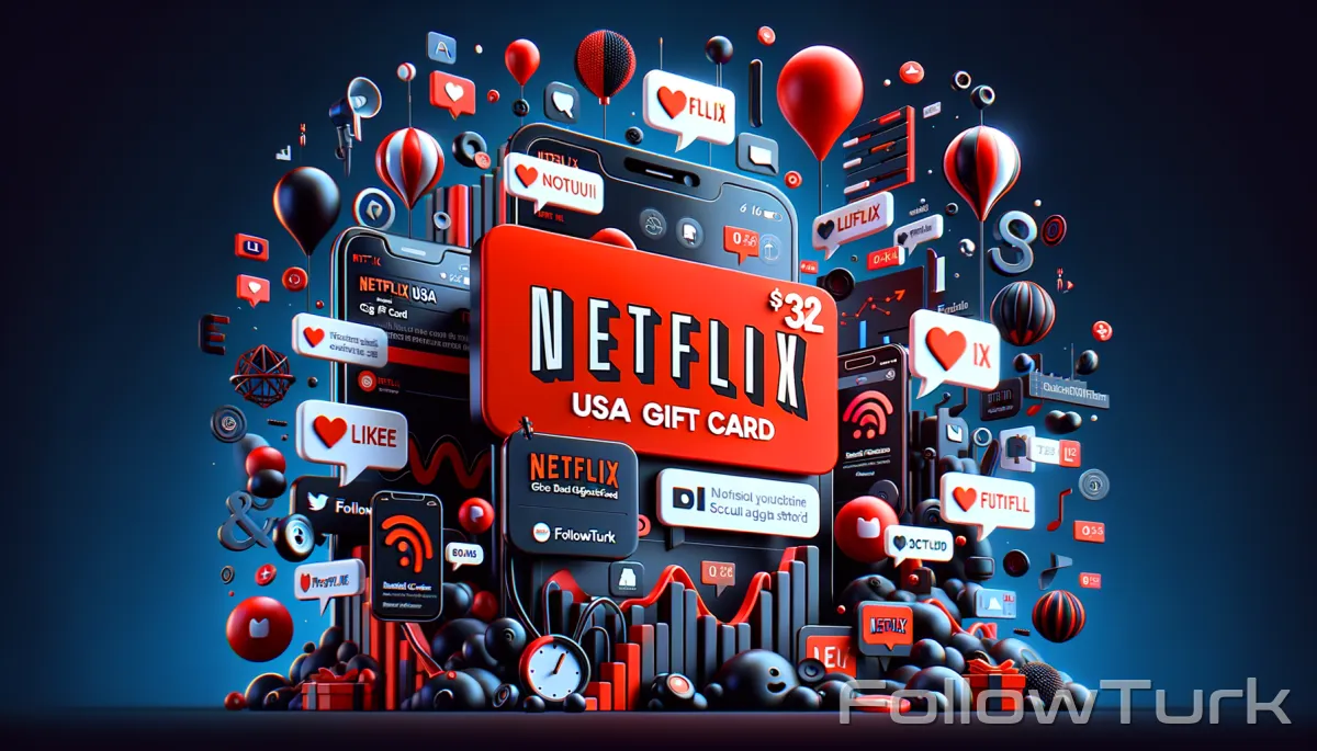 FollowTurk – Netflix USA — Usd Gift Card - Netflix — Digital Marketplace