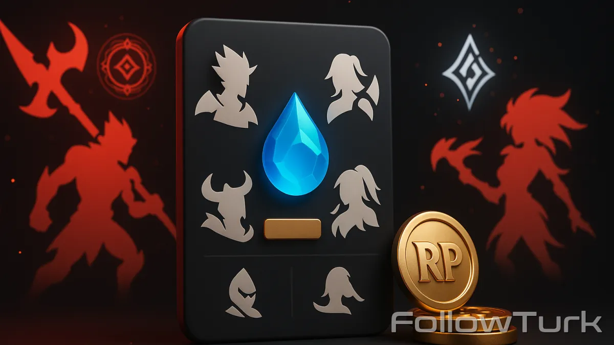 FollowTurk professional illustration showing oce blue essence account, buy Legend blue essence oce, Legend oce account for sale, cheap oce Legend account blue essence, how to get blue essence fast oce, oce Legend account instant delivery, is it safe to buy a Legend account oce - Legend Blue Essence Account services — premium digital product, instant delivery