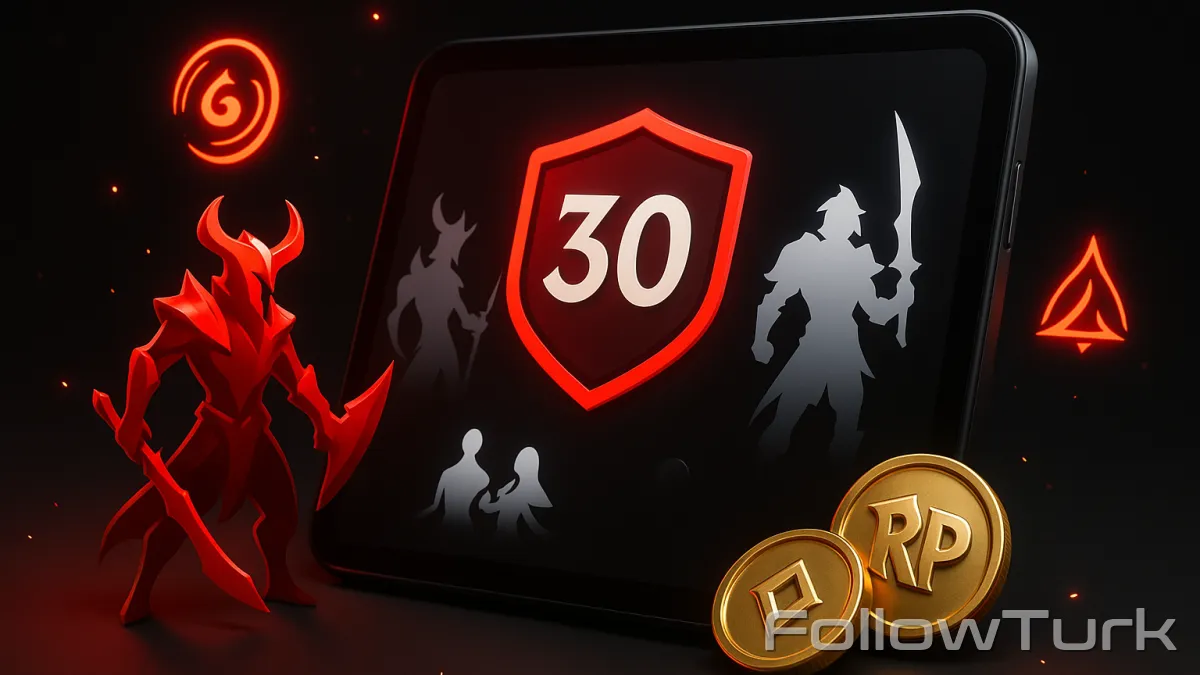 FollowTurk professional illustration showing oce Legend hand leveled account, buy oce Legend leveled account, oce Legend smurf account hand leveled, fresh oce Legend account level 30, oce Legend new account for ranked, cheap oce Legend leveled accounts, safe hand leveled Legend account oce - Legend Levelled Account services — premium digital product, instant delivery