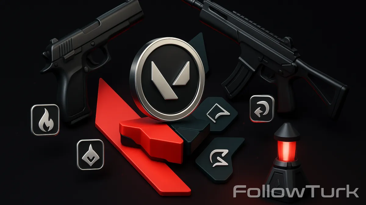 FollowTurk professional illustration showing turkey 2925 vp, 2925 vp turkey price, valorant points turkey 2925, buy 2925 valorant points tr, valorant vp turkey top up 2925, 2925 vp tr recharge, where to buy 2925 vp turkey - Valorant Points TR services — premium digital product, instant delivery