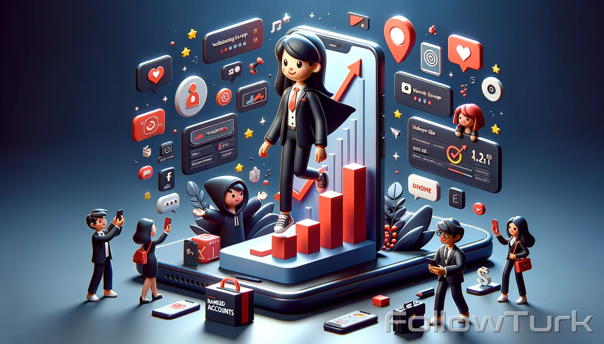 FollowTurk professional illustration showing valorant europe ranked accounts - Valorant Europe Ranked Accounts services - Premium SMM marketing
