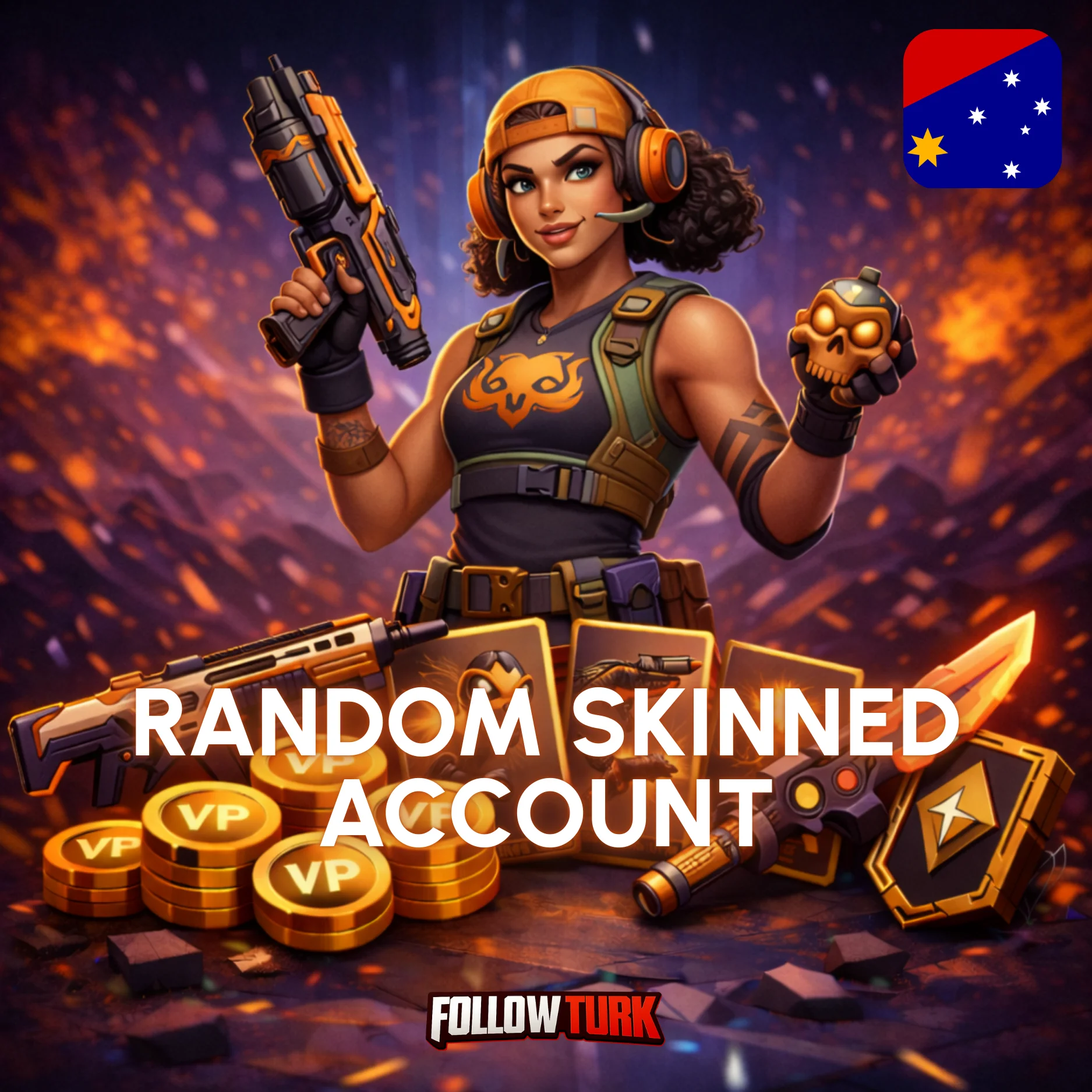 AP - Asia Pacific Random Skinned Account - Full Access - FollowTurk