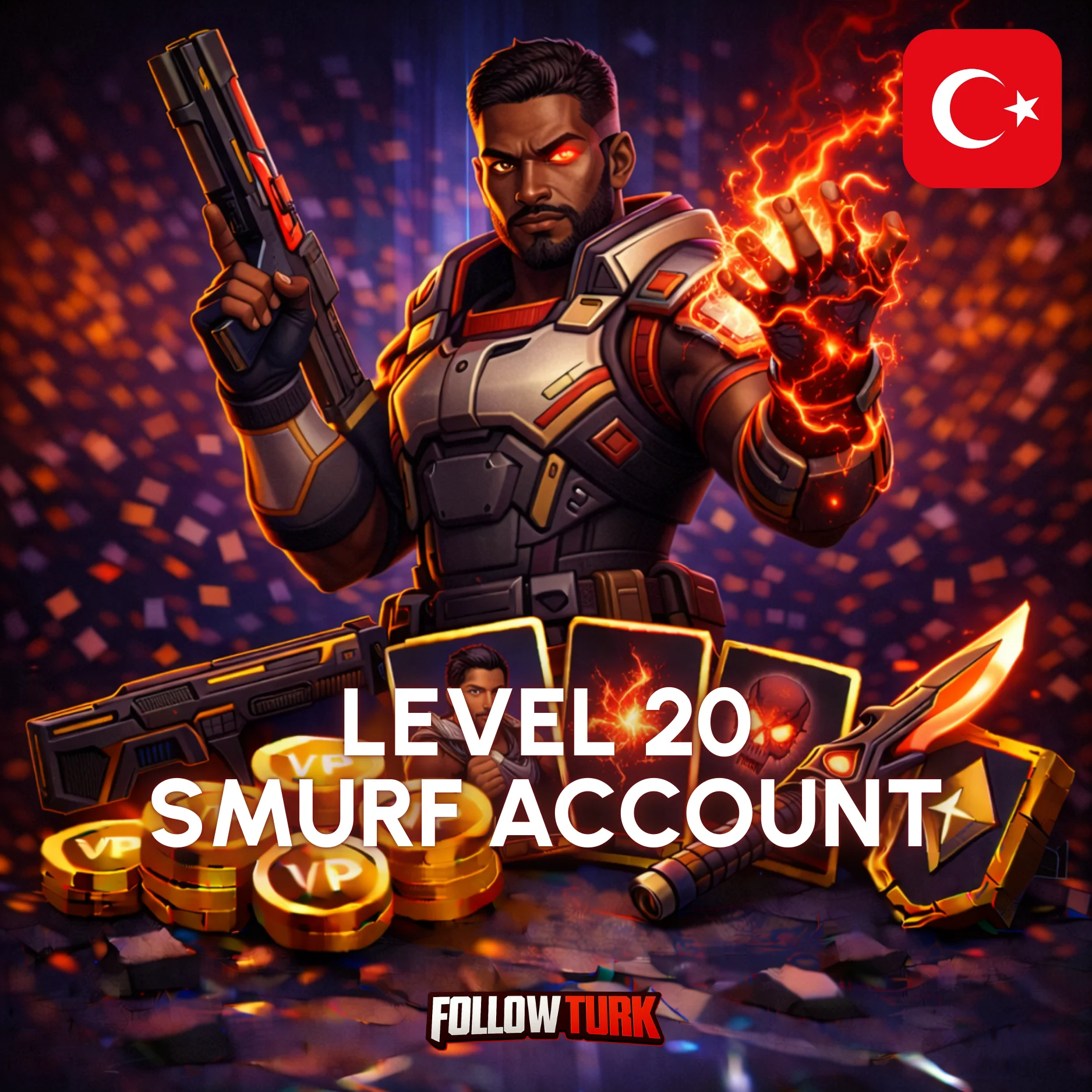 Turkey Valorant Smurf Account (TR) - FollowTurk