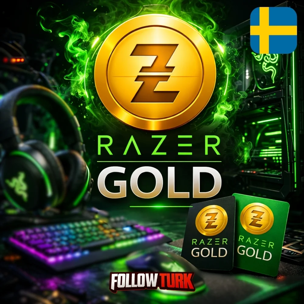 Razer Gold İsveç - SEK - FollowTurk