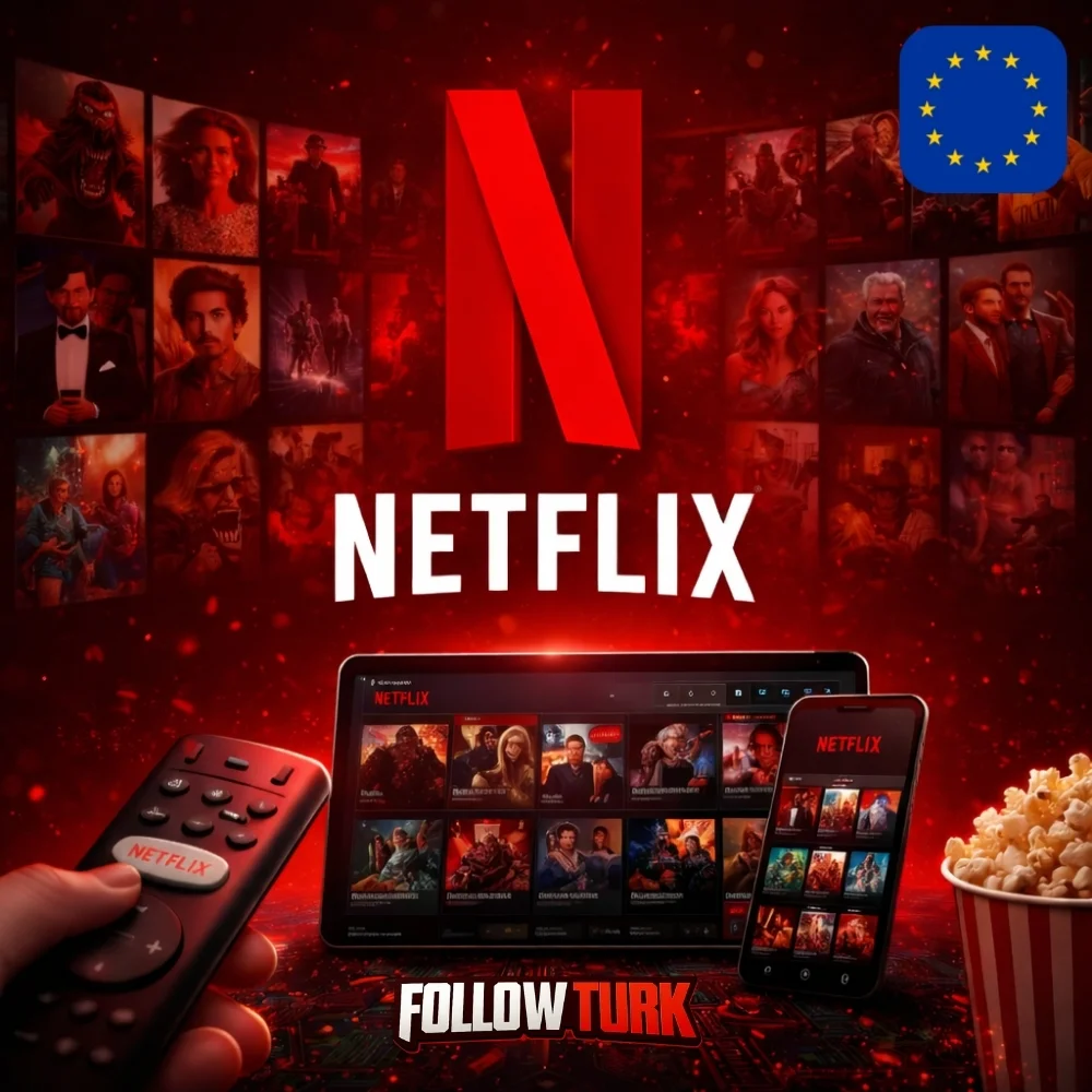 Netflix Avrupa - EUR Hediye Kartı - FollowTurk