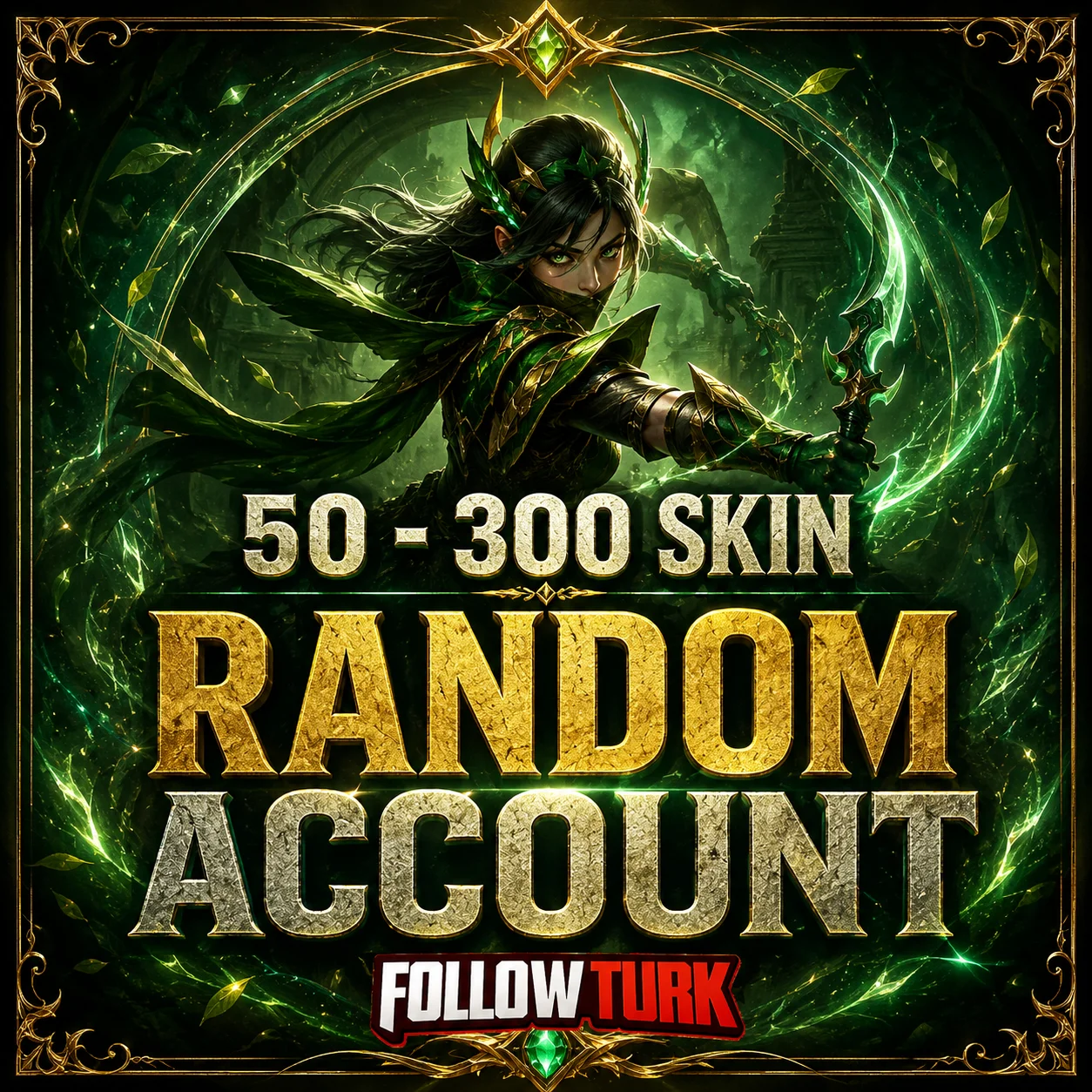 Random Legend Account (50–300 Skins) - FollowTurk