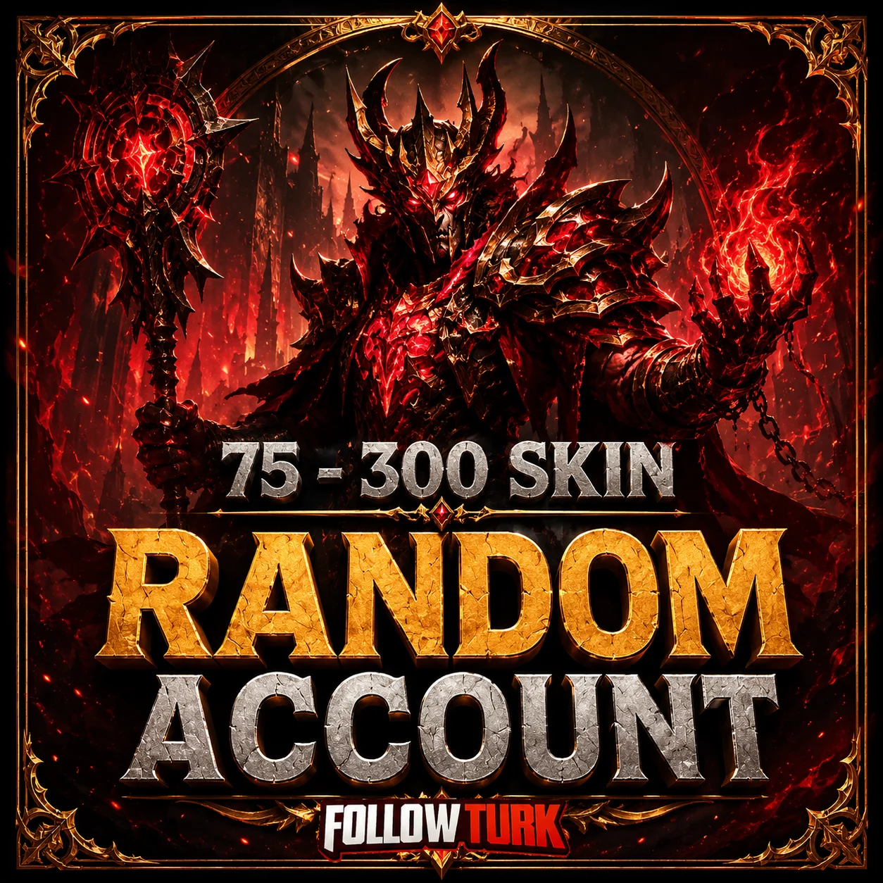 Random Legend Account with 75-300 Skins - FollowTurk