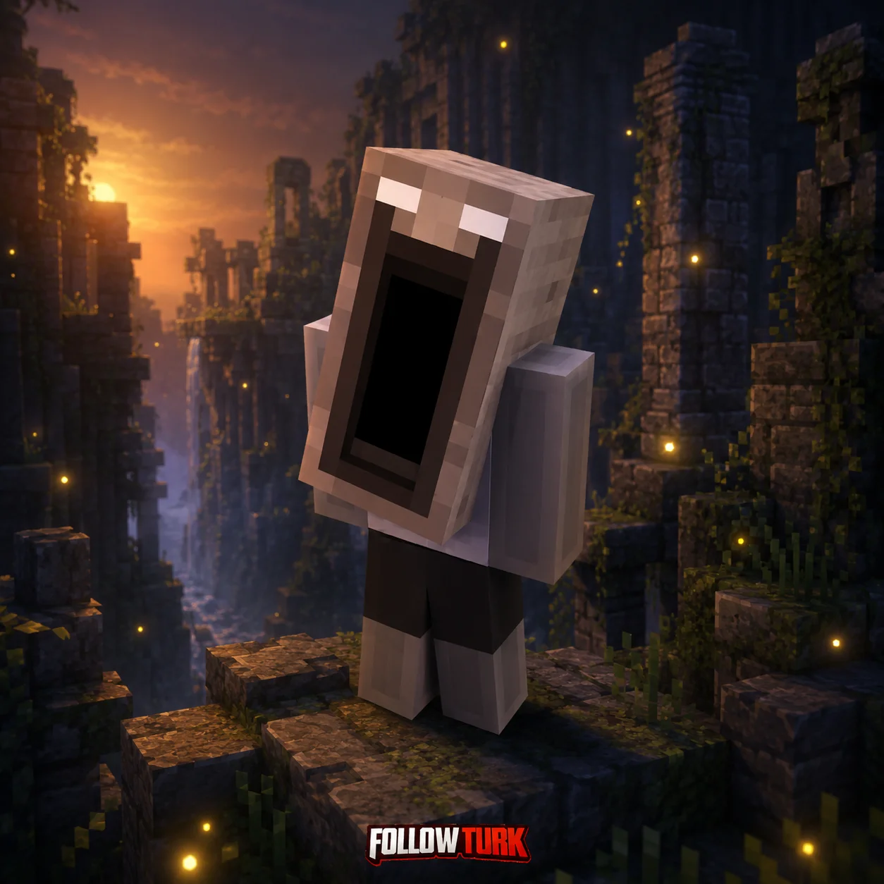 Mask of the Watcher Mask - Minecraft Key - FollowTurk