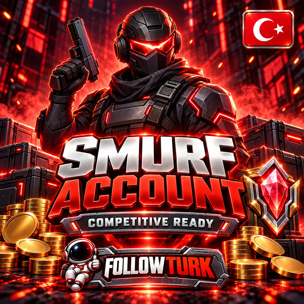 Turkey Valo Smurf Account (TR) - FollowTurk