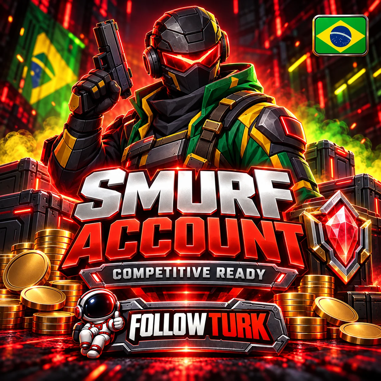 Brazil Valo Smurf Account (BR) - FollowTurk