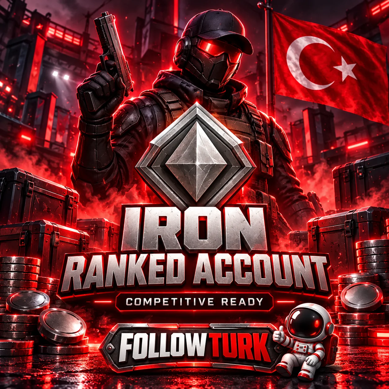 Turkey (TR) Valo Iron Account - FollowTurk