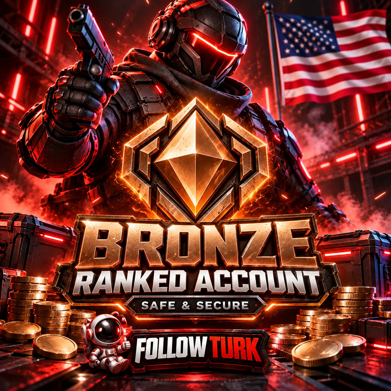 North America (NA) Valo Bronze Account - FollowTurk