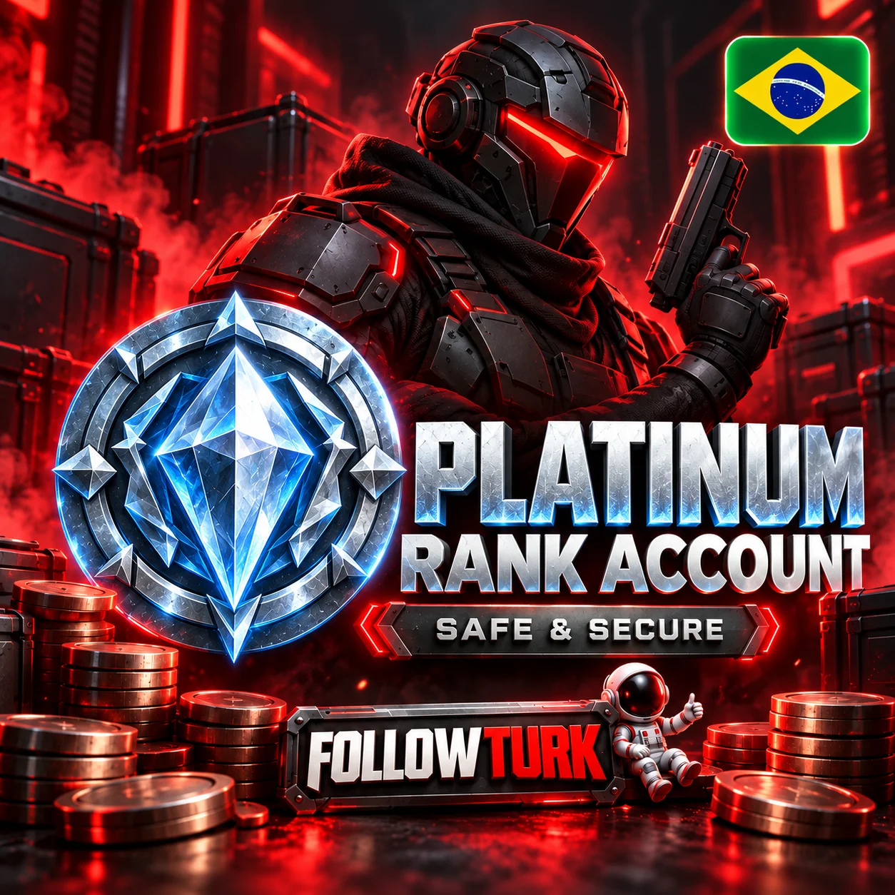 Brezilya - BR Platin Valo Hesabı - FollowTurk