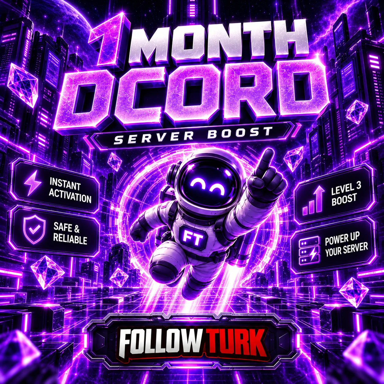 1-Month Discord Server Boost